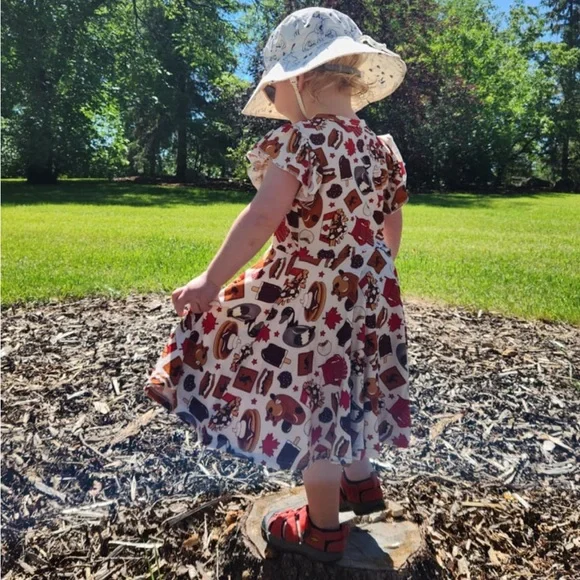 Little Eyes Canada D’Eh Bamboo Twirl Dress - Picture 4 of 4